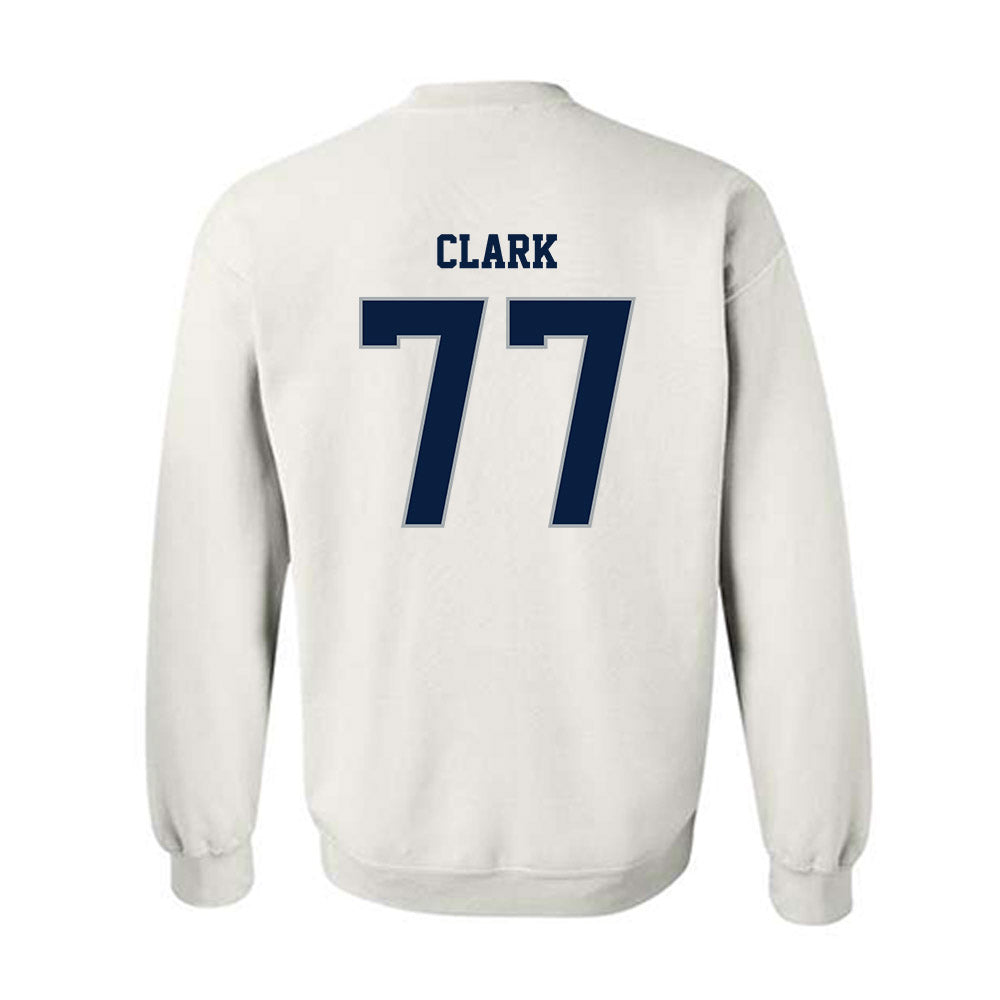 Monmouth - NCAA Men's Lacrosse : Greg Clark - White Replica Sweatshirt