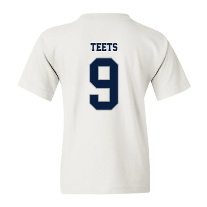 Monmouth - NCAA Men's Lacrosse : Nicholas Teets - White Replica Shersey Youth T-Shirt