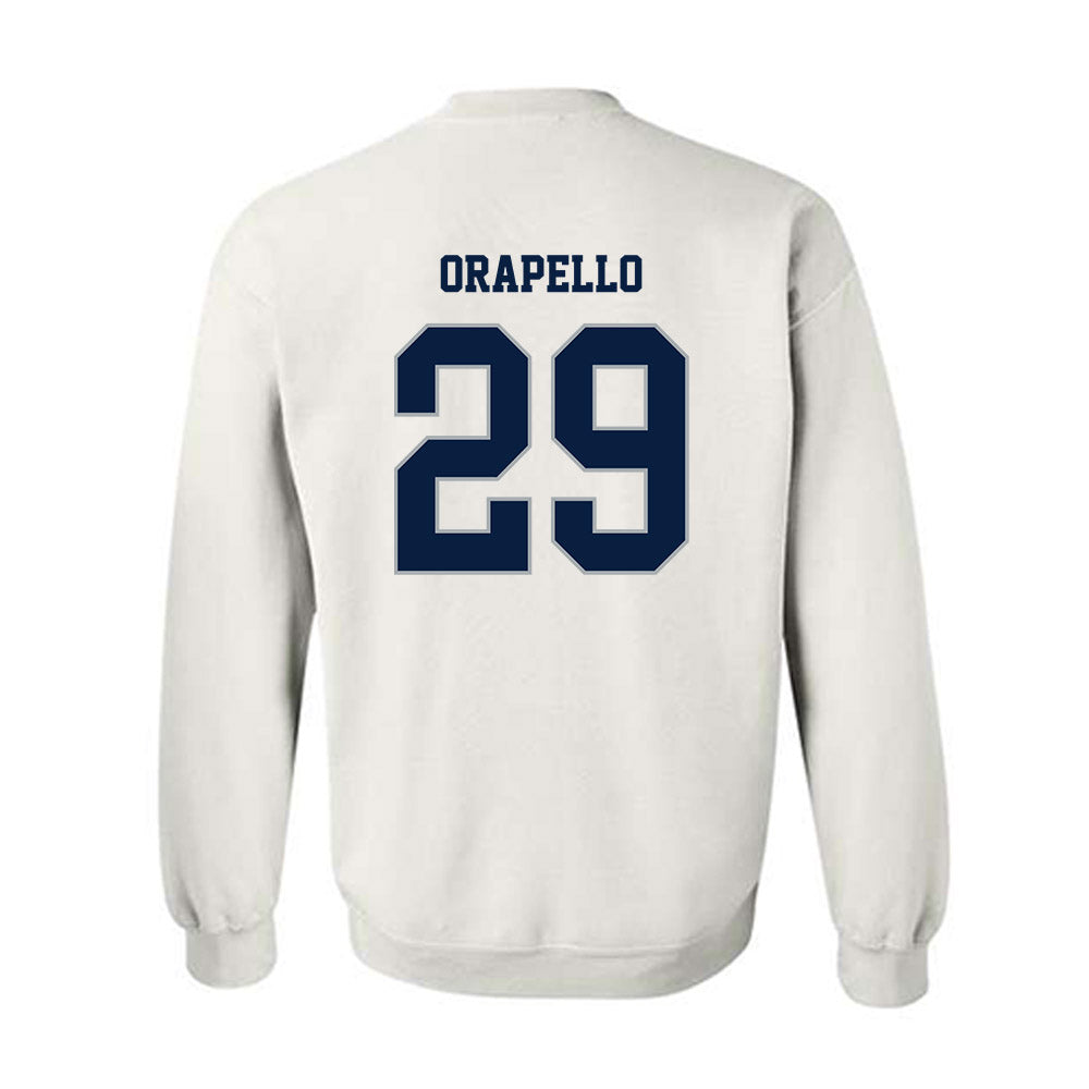 Monmouth - NCAA Men's Lacrosse : Patrick Orapello - White Replica Shersey Sweatshirt