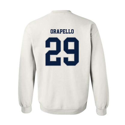 Monmouth - NCAA Men's Lacrosse : Patrick Orapello - White Replica Shersey Sweatshirt