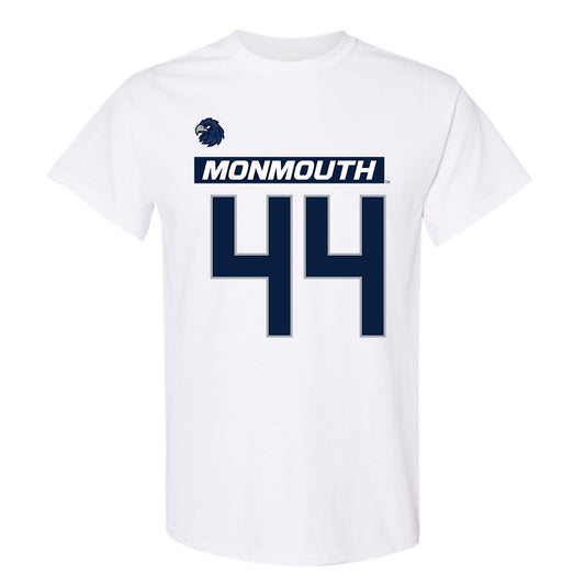 Monmouth - NCAA Men's Lacrosse : Ty Caffarelli - White Replica Shersey Short Sleeve T-Shirt