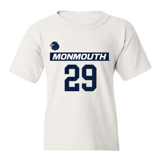 Monmouth - NCAA Men's Lacrosse : Patrick Orapello - White Replica Shersey Youth T-Shirt