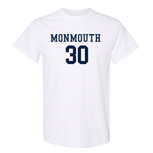 Monmouth - NCAA Men's Soccer : Matthew Link - White Replica Shersey Short Sleeve T-Shirt