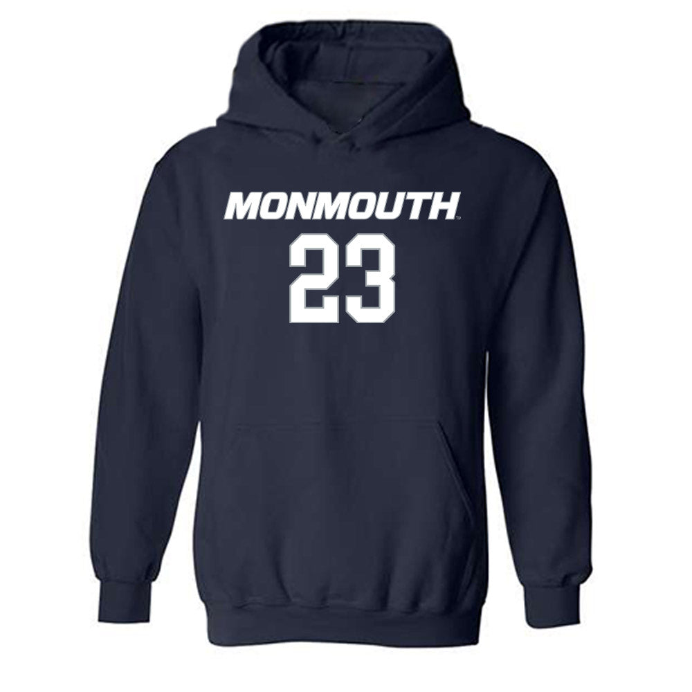 Monmouth - NCAA Men's Basketball : Cornelius Robinson - Replica Shersey Hooded Sweatshirt