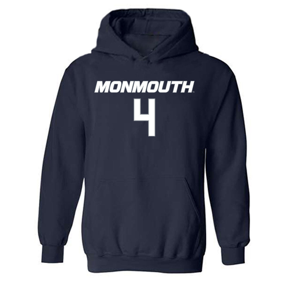 Monmouth - NCAA Men's Basketball : Andrew Ball - Replica Shersey Hooded Sweatshirt