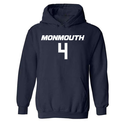 Monmouth - NCAA Men's Basketball : Andrew Ball - Replica Shersey Hooded Sweatshirt