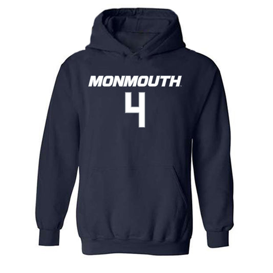 Monmouth - NCAA Men's Basketball : Andrew Ball - Replica Shersey Hooded Sweatshirt