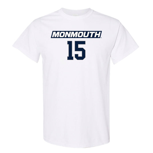 Monmouth - NCAA Women's Basketball : Amiya Carroll - White Replica Shersey Short Sleeve T-Shirt