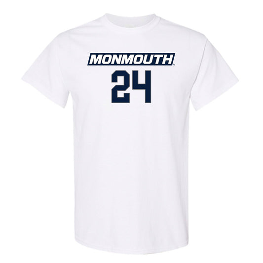 Monmouth - NCAA Women's Basketball : Belle Kranbuhl - White Replica Shersey Short Sleeve T-Shirt