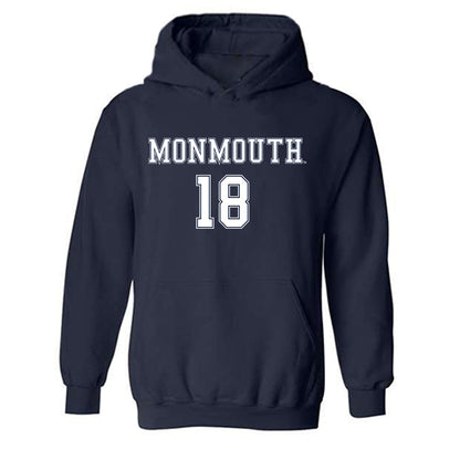 Monmouth - NCAA Women's Soccer : Julianna Caccamo - Replica Shersey Hooded Sweatshirt