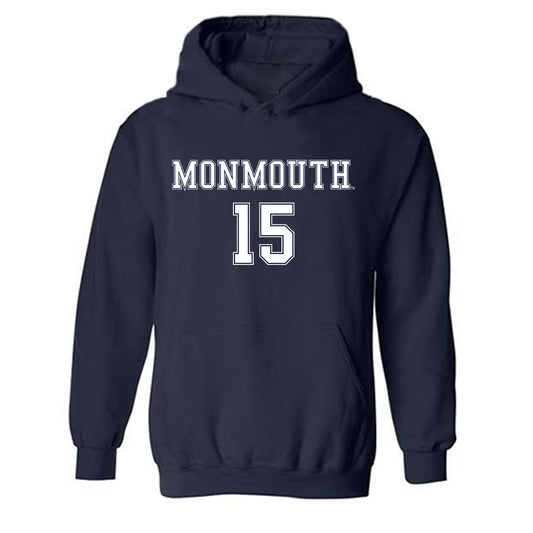 Monmouth - NCAA Women's Soccer : Lauren Bruno - Replica Shersey Hooded Sweatshirt