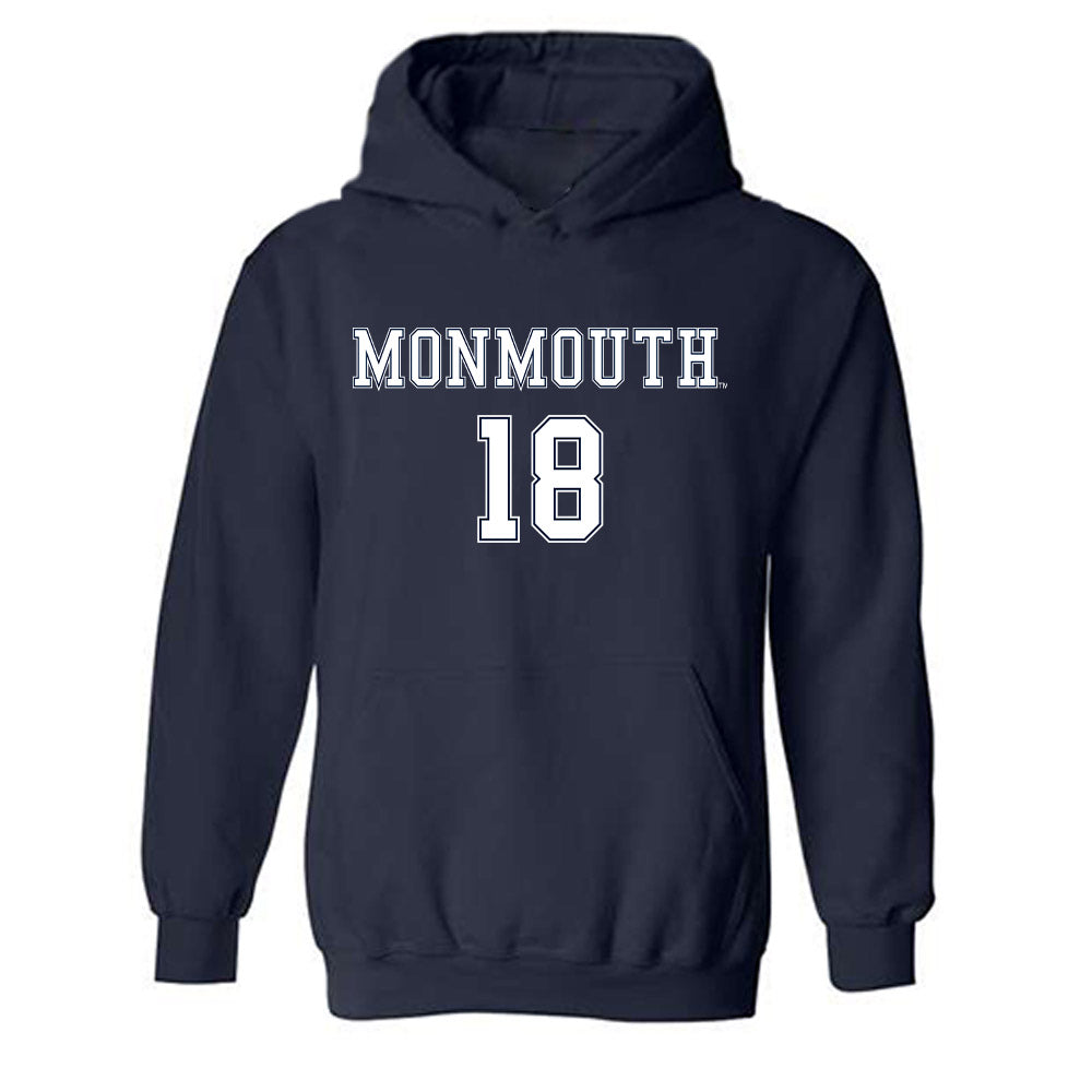 Monmouth - NCAA Women's Soccer : Julianna Caccamo - Replica Shersey Hooded Sweatshirt