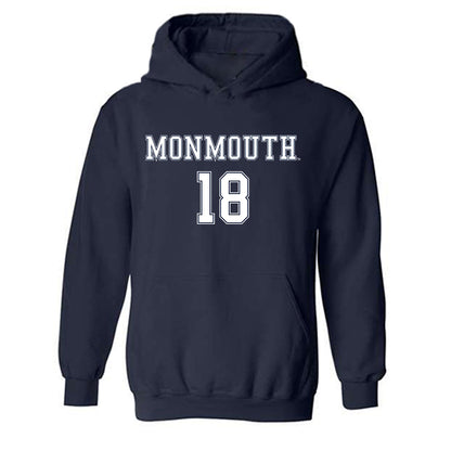 Monmouth - NCAA Women's Soccer : Julianna Caccamo - Replica Shersey Hooded Sweatshirt