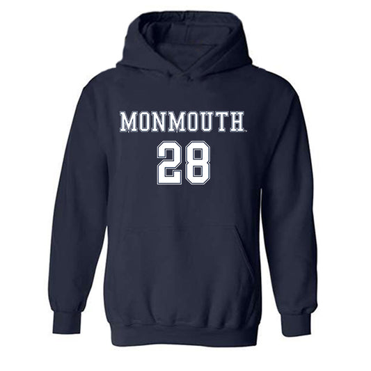 Monmouth - NCAA Women's Soccer : Lindsey Husic - Replica Shersey Hooded Sweatshirt
