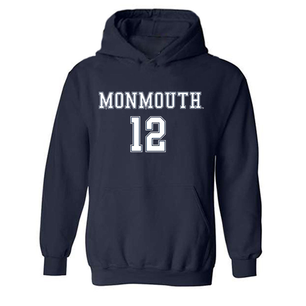 Monmouth - NCAA Women's Soccer : Arianna Keily - Replica Shersey Hooded Sweatshirt