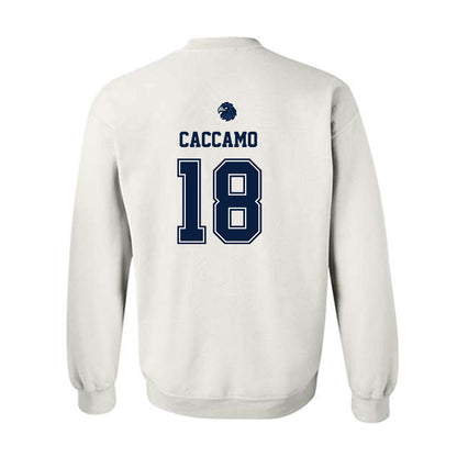 Monmouth - NCAA Women's Soccer : Julianna Caccamo - White Replica Shersey Sweatshirt
