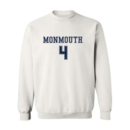 Monmouth - NCAA Women's Soccer : Liza Suydam - White Replica Shersey Sweatshirt