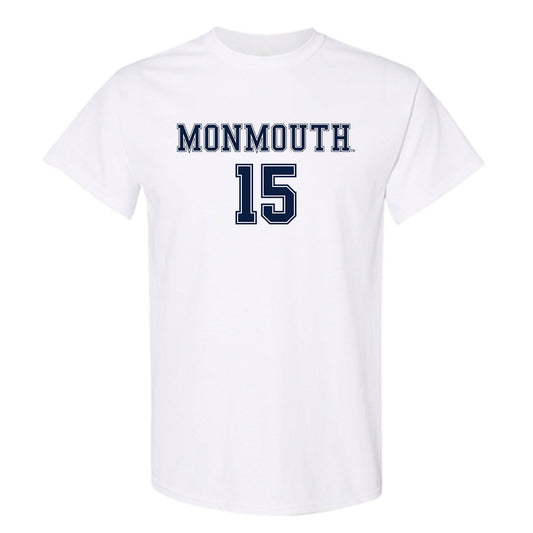 Monmouth - NCAA Women's Soccer : Lauren Bruno - White Replica Shersey Short Sleeve T-Shirt