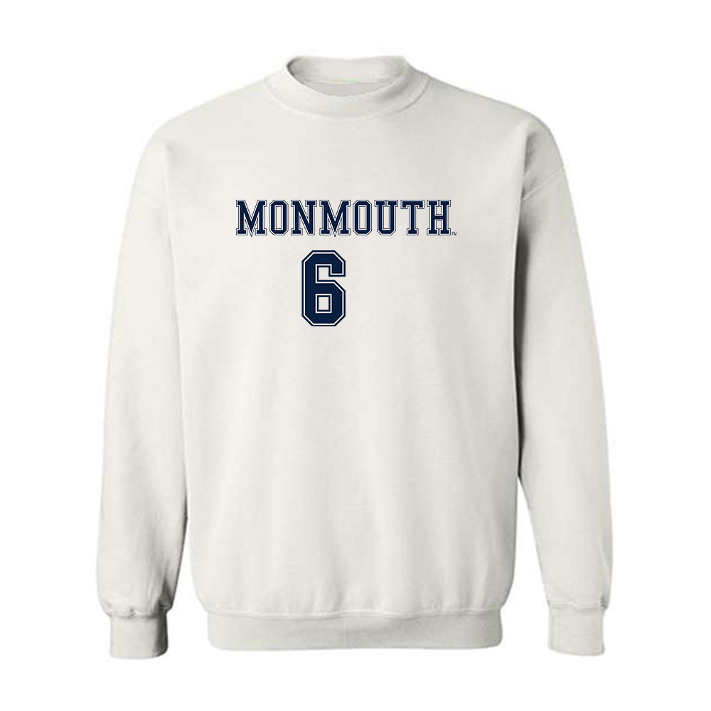 Monmouth - NCAA Women's Soccer : Marisa Tava - White Replica Shersey Sweatshirt