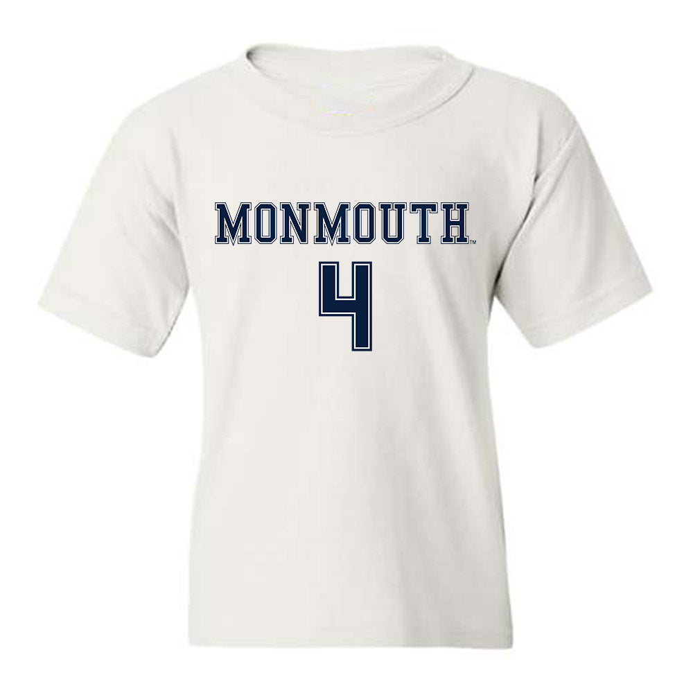 Monmouth - NCAA Women's Soccer : Liza Suydam - White Replica Shersey Youth T-Shirt