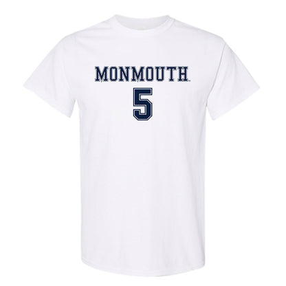 Monmouth - NCAA Women's Soccer : Kelly DeGaetano - White Replica Shersey Short Sleeve T-Shirt