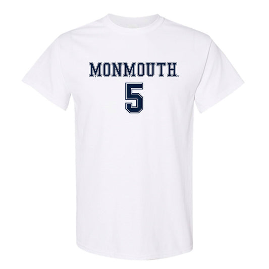 Monmouth - NCAA Women's Soccer : Kelly DeGaetano - White Replica Shersey Short Sleeve T-Shirt