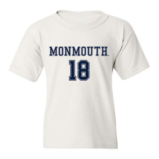 Monmouth - NCAA Women's Soccer : Julianna Caccamo - White Replica Shersey Youth T-Shirt