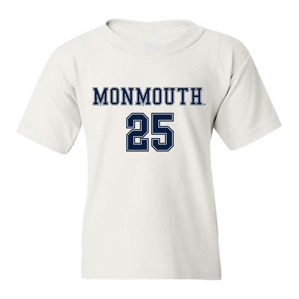 Monmouth - NCAA Women's Soccer : Clara Ford - White Replica Shersey Youth T-Shirt