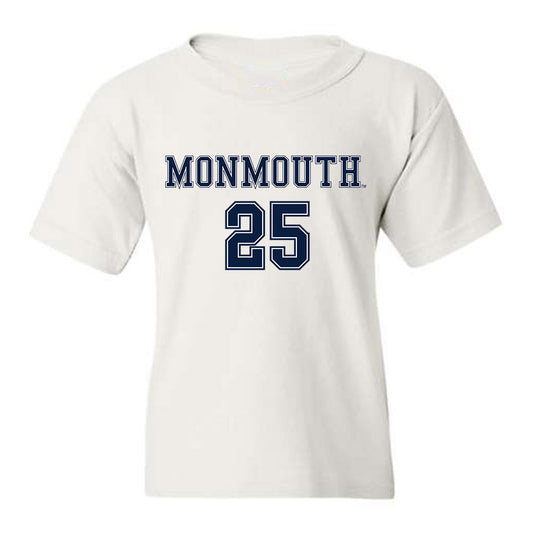 Monmouth - NCAA Women's Soccer : Clara Ford - White Replica Shersey Youth T-Shirt