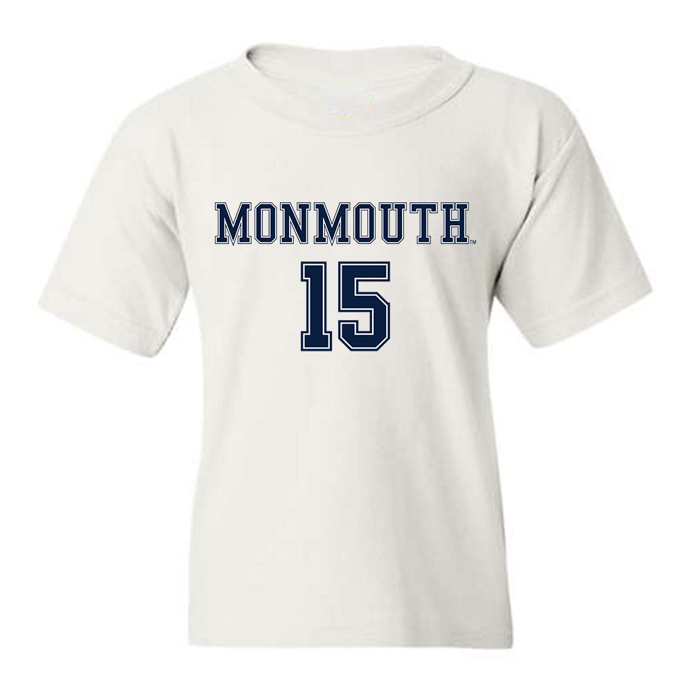 Monmouth - NCAA Women's Soccer : Lauren Bruno - White Replica Shersey Youth T-Shirt