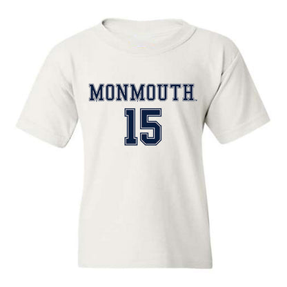 Monmouth - NCAA Women's Soccer : Lauren Bruno - White Replica Shersey Youth T-Shirt