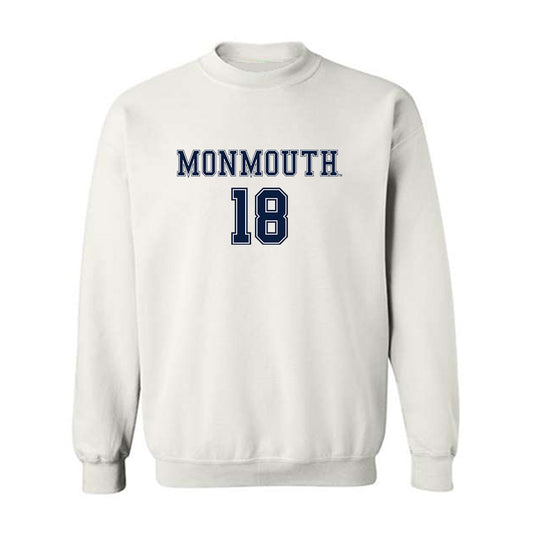 Monmouth - NCAA Women's Soccer : Julianna Caccamo - White Replica Shersey Sweatshirt