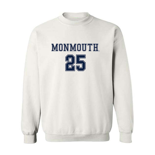 Monmouth - NCAA Women's Soccer : Clara Ford - White Replica Shersey Sweatshirt