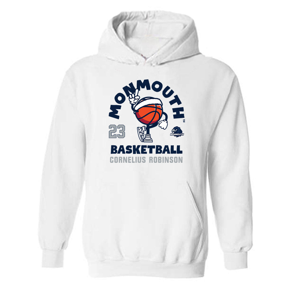 Monmouth - NCAA Men's Basketball : Cornelius Robinson - Fashion Shersey Hooded Sweatshirt