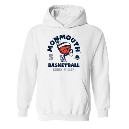 Monmouth - NCAA Men's Basketball : Corey Miller - Hooded Sweatshirt Fashion Shersey