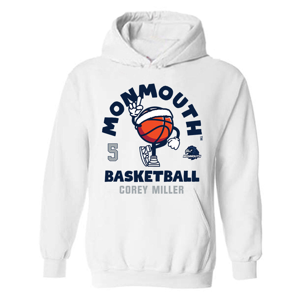 Monmouth - NCAA Men's Basketball : Corey Miller - Hooded Sweatshirt Fashion Shersey