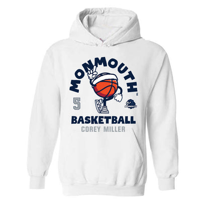 Monmouth - NCAA Men's Basketball : Corey Miller - Hooded Sweatshirt Fashion Shersey