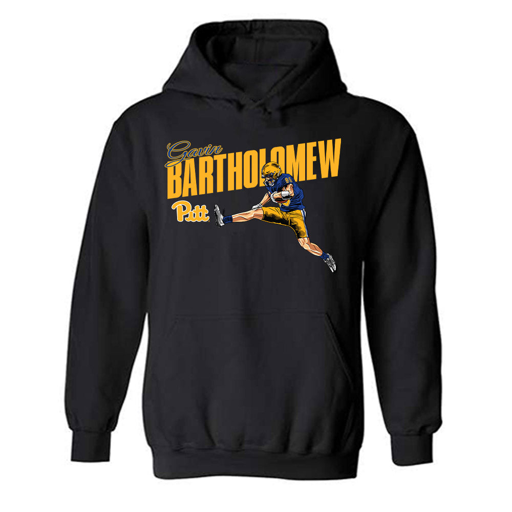 Pittsburgh - NCAA Football : Gavin Bartholomew - Caricature Hooded Sweatshirt