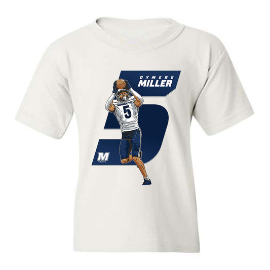 Monmouth - NCAA Football : Dymere Miller - Caricature Youth T-Shirt