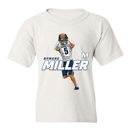 Monmouth - NCAA Football : Dymere Miller - Caricature Youth T-Shirt