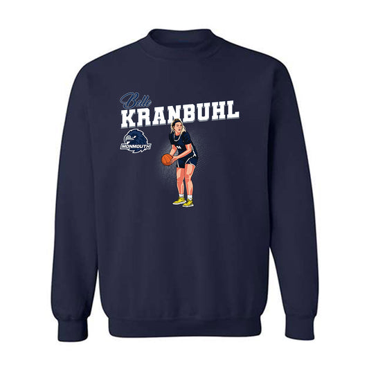 Monmouth - NCAA Women's Basketball : Belle Kranbuhl - Caricature Sweatshirt