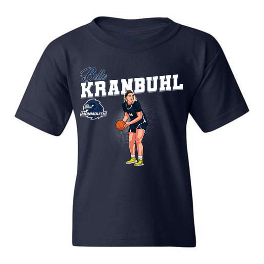 Monmouth - NCAA Women's Basketball : Belle Kranbuhl - Caricature Youth T-Shirt