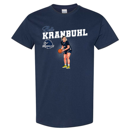 Monmouth - NCAA Women's Basketball : Belle Kranbuhl - Caricature Short Sleeve T-Shirt