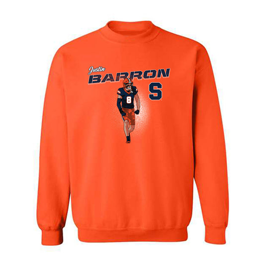 Syracuse - NCAA Football : Justin Barron - Caricature Sweatshirt