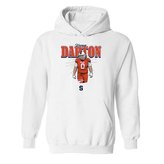 Syracuse - NCAA Football : Kevon Darton - Caricature Hooded Sweatshirt