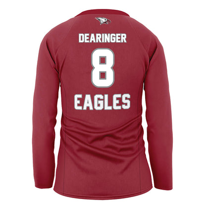 NCCU - NCAA Women's Volleyball : Arabella Dearinger - Volleyball Jersey Maroon