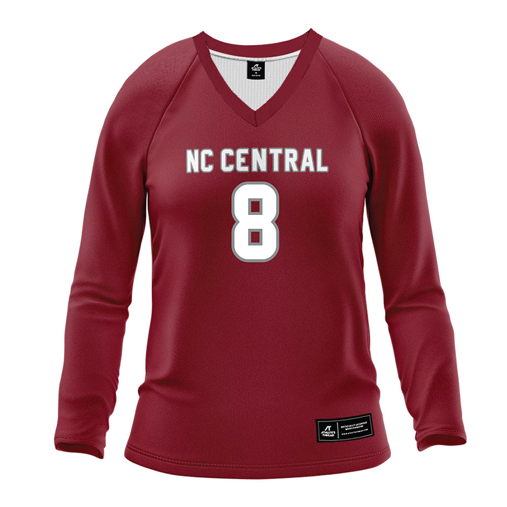 NCCU - NCAA Women's Volleyball : Arabella Dearinger - Volleyball Jersey Maroon