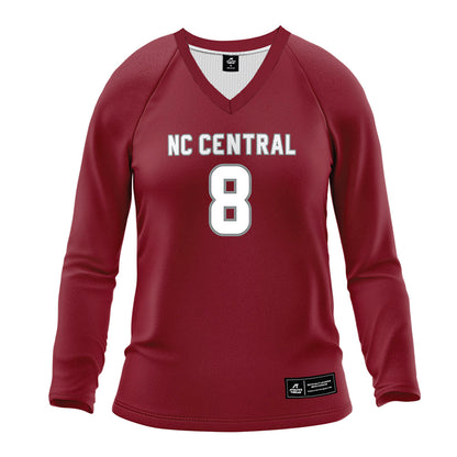 NCCU - NCAA Women's Volleyball : Arabella Dearinger - Volleyball Jersey Maroon