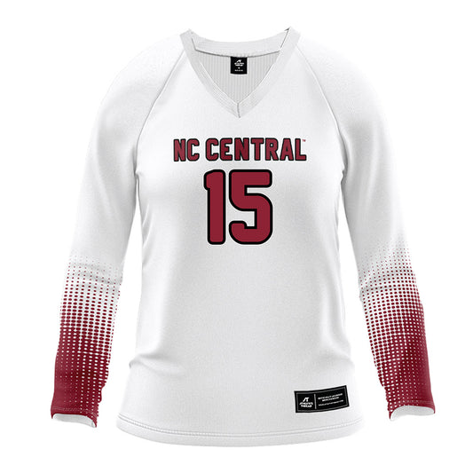 NCCU - NCAA Women's Volleyball : Vanila Pulu-Suliafu - Volleyball Jersey White