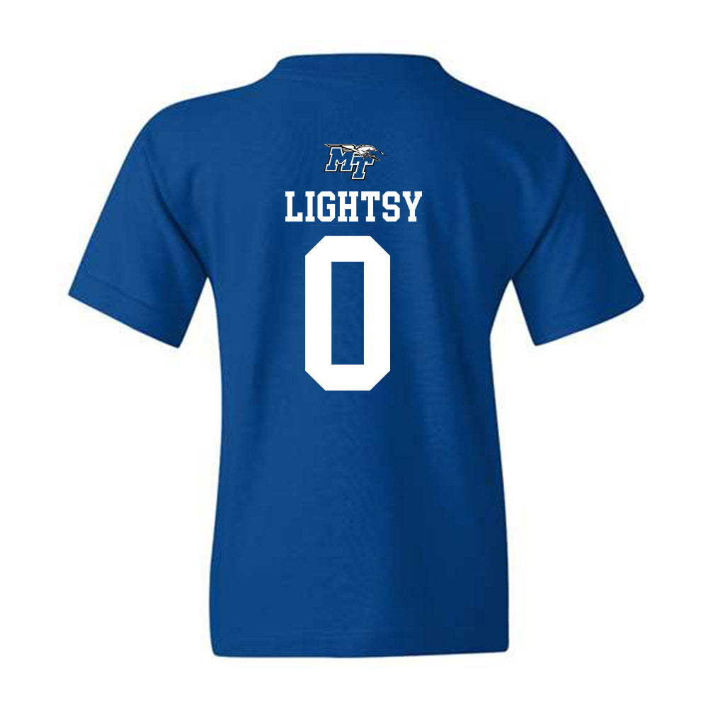MTSU - NCAA Men's Basketball : Isiah Lightsy - Youth T-Shirt Replica Shersey